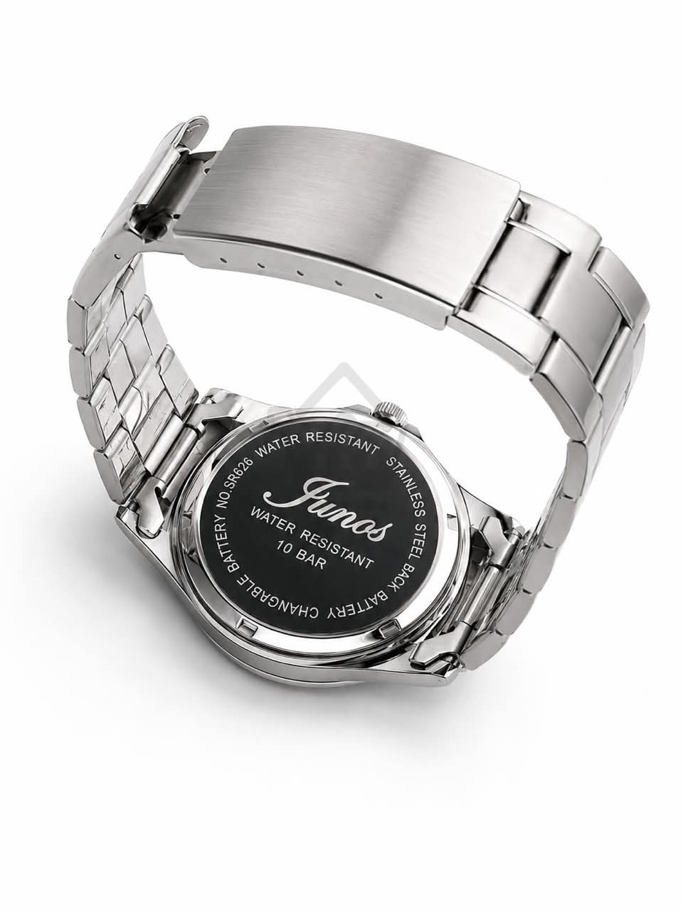 Junos Men’s Stainless Steel GMT Watch - Purple Dial - Ghar Mart product image 4