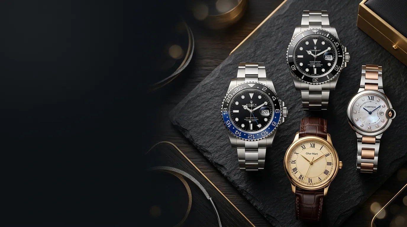 Luxury watches background