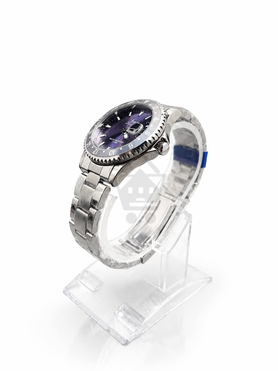 Junos Men’s Stainless Steel GMT Watch - Purple Dial - Ghar Mart product image 3