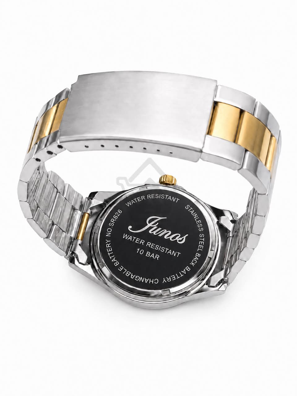 Junos Men’s Two-Tone Stainless Steel Watch - Gold Dial - Ghar Mart product image 4