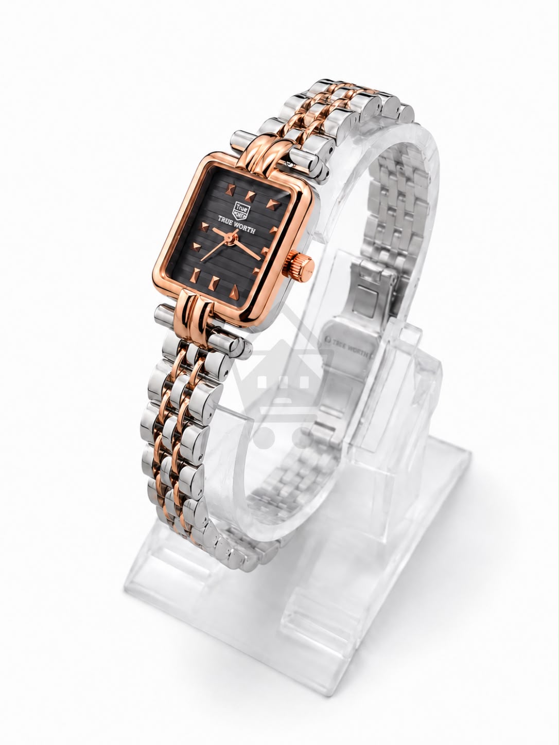 True Worth Ladies Square Bracelet Watch - Black Dial - Ghar Mart product image 3