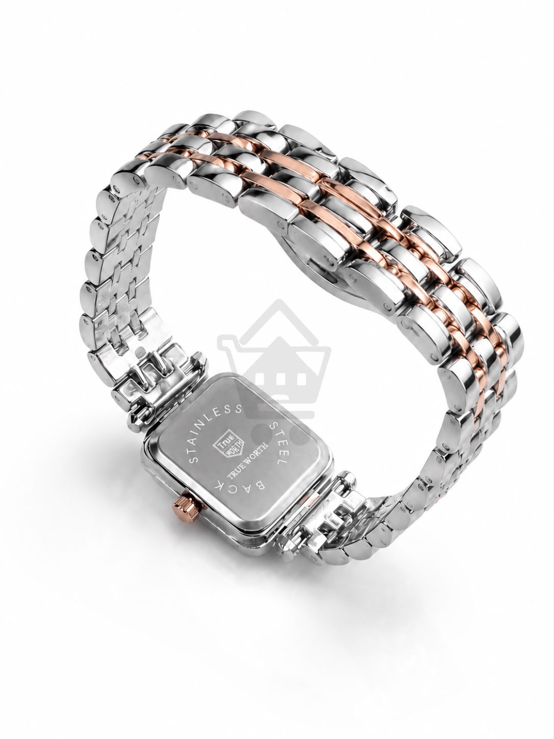 True Worth Ladies Square Bracelet Watch - Black Dial - Ghar Mart product image 4