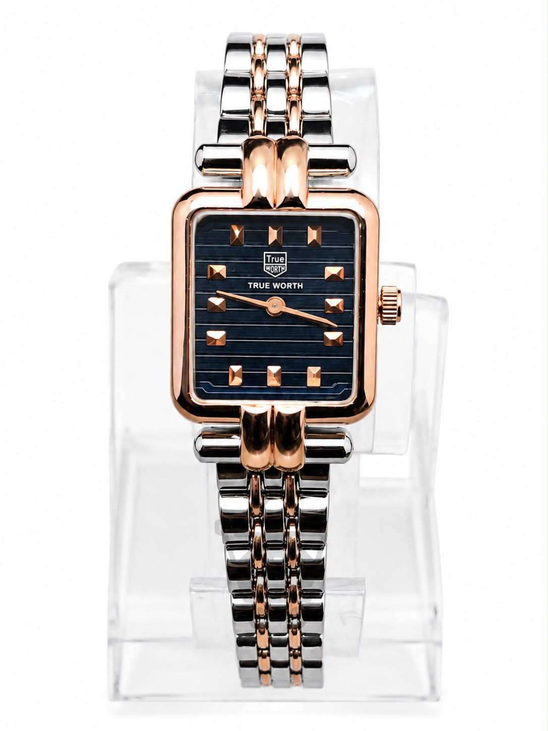 True Worth Ladies Square Bracelet Watch - Black Dial - Ghar Mart product image 1