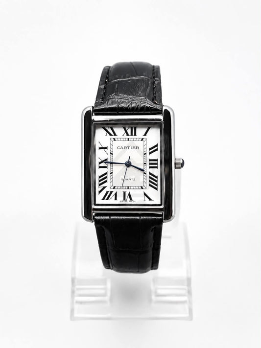 Old Money Tank Style Watch - Roman Numeral Dial - Ghar Mart product image 1