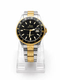 Junos Men’s Two-Tone Stainless Steel Watch – Black Dial